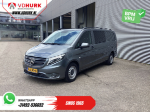Mercedes-Benz Vito Bestelbus 114 CDI Aut. L3 XL DC Dubbele Cabine BPM VRIJ! LED/ Climate/ Navi/ Carplay/ Camera/ PDC/ Cruise