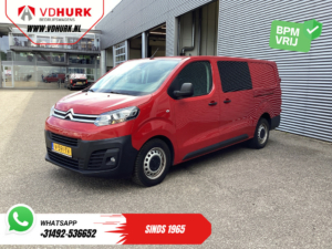 Citroën Jumpy Bestelbus 2.0 HDI 120 pk L3 DC Dubbel Cabine BPM VRIJ! 2x Schuifdeur/ 2.5t Trekverm./ PDC/ Cruise/ Airco