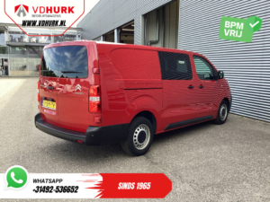 Citroën Jumpy Bestelbus 2.0 HDI 120 pk L3 DC Dubbel Cabine BPM VRIJ! 2x Schuifdeur/ 2.5t Trekverm./ PDC/ Cruise/ Airco