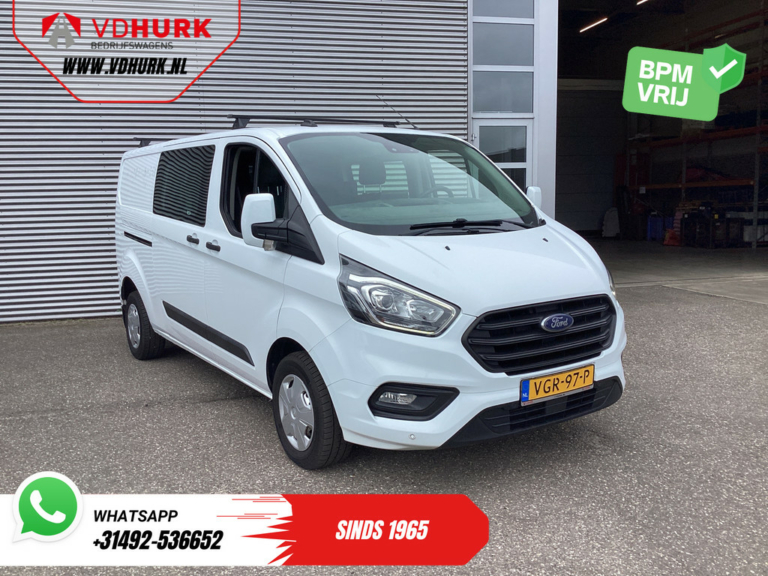 Ford Transit Custom Van 2.0 TDCI L2 Trend DC Doppia Cabina BPM GRATIS! Riscaldamento sedili/ Carplay/ Dispositivo di traino 2.7t/ Navi/ PDC/ Crociera