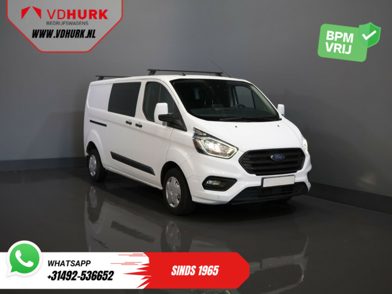 Ford Transit Custom Van 2.0 TDCI L2 Trend DC Doppia Cabina BPM GRATIS! Riscaldamento sedili/ Carplay/ Dispositivo di traino 2.7t/ Navi/ PDC/ Crociera