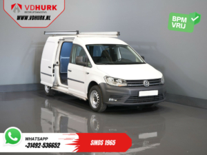 Volkswagen Caddy Van 2.0 TDI 100 ch DSG Aut. L2 Maxi BPM GRATUIT ! Galerie de toit/ Sidebars/ Verw.voorruit/ Carplay/ Cruise/ Airco