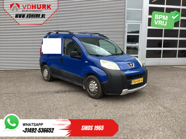 Peugeot Bipper Bestelbus 1.4 HDi EXPORT ONLY NL Auto/ APK 01-2026 Carkit/ Betimmerd/ Radio/ Trekhaak