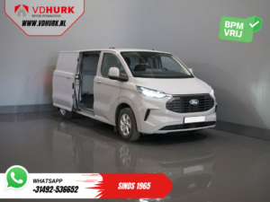 Ford Transit Custom Bestelbus 2.0 TDCI 150 pk L2 Limited BPM VRIJ! (DEMO) Garantie tot 9-29'/ LED/ 2x Schuifdeur/ Stoelverw./ Carplay/ Camera/ PDC/ LMV/ Cruis