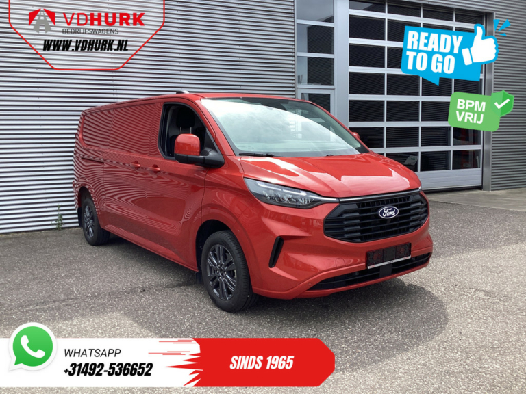 Ford Transit Custom Van 2.0 TDCI 150 ch L2 Limited BPM GRATUIT ! Garantie jusqu'au 1-28'/ Adapt. Cruise/ LED/ Sièges / Volant / Carplay/ PDC/ Caméra
