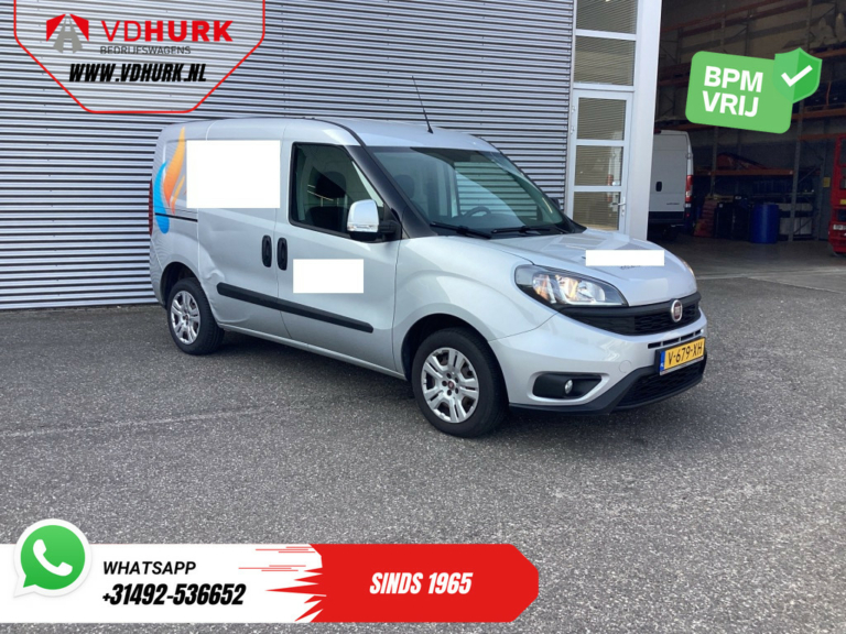 Fiat Dobló Cargo Bestelbus 1.3 MJ 95 pk BPM VRIJ! NL Auto/ Navi/ Airco/ Cruise/ PDC