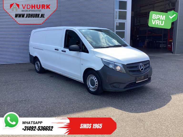 Mercedes-Benz Vito Bestelbus 116 CDI L3 XL EXPORT ONLY 2xSchuifdeur/ Standkachel/ Stoelverw./ Cruise/ Airco/ Trekhaak