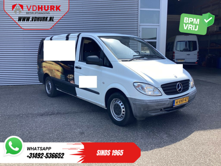 Mercedes-Benz Vito Van 109 CDI EXPORT ONLY NL Car/ MOT 07-2026/ Camera/ 3 Pers./ Towbar