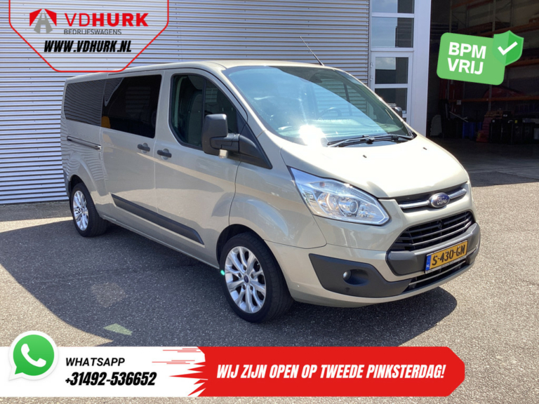 Ford Transit Custom Personenvervoer Tourneo 2.0 TDCI 130 pk L2 EXPORT EUR6 9 Pers/ 9P/ Combi/ Kombi/ Airco/ Cruise/ PDC/ LMV/ Trekhaak