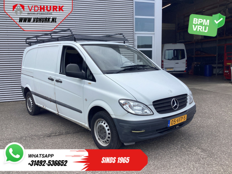 Mercedes-Benz Vito Van 109 CDI SÓLO EXPORTACIÓN Conduce Bueno / Baca / Gancho de remolque / Radio
