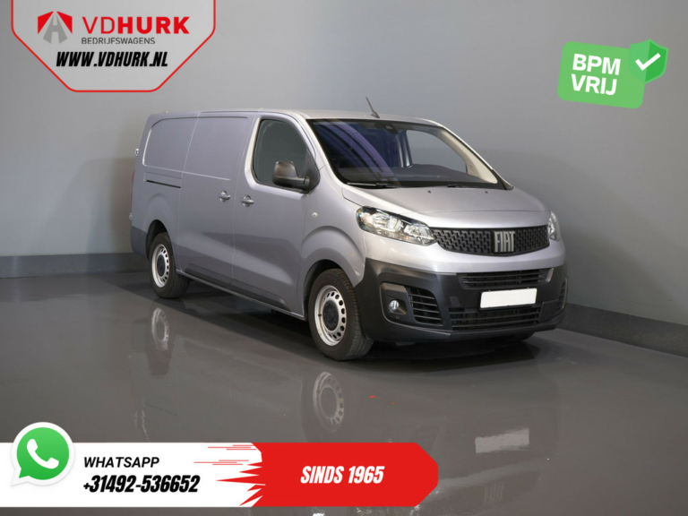 Fiat Scudo Bestelbus 2.0 MJ 145 pk L3 BPM VRIJ! Adapt.Cruise/ Climate/ Keyless/ Carplay/ Camera/ PDC