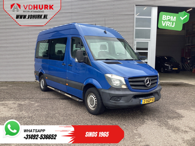 Mercedes-Benz Sprinter Personenvervoer 213 2.2 CDI Aut. L2H2 9 Persoons EXPORT Incl. BTW&BPM €13.915,- Airco/ PDC V+A/ Side & Rearbar