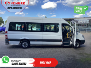 Mercedes-Benz Sprinter Personenvervoer 313 2.2 CDI L3H2 €10.890,- incl BTW (BPM VRIJ) EXPORT Combi/ 9 Persoons/ Kombi/ 9P/ Rearbar/ Sidebars/ Airco/ Rolstoellift