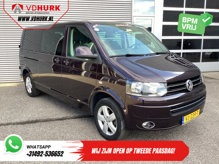 Volkswagen Transporter Bestelbus 2.0 TDI 140 pk DSG Aut. L2 Dubbel Cabine DC EXPORT 2.5t Trekverm./ Cruise/ Airco/ PDC V+A/ LMV