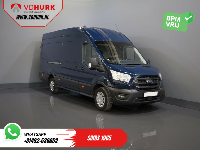 Ford Transit Van 350 2.0 TDCI 170 hp Aut. Jumbo L4H3 RWD BPM FREE! 270 Gr. Doors/ Climate/ Carpentry/ Camera/ Carplay/ Cruise/ PDC