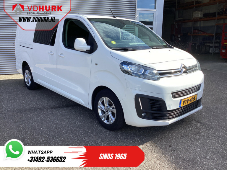 Citroën Jumpy Van 2.0 HDI 125 ch L3 Double Cab EXPORT 6 Pers./ 2xPorte coulissante/ Ceinture.VV/ Carpentered/ LMV/ PDC/ Cruise/ Crochet d'attelage/ Airco