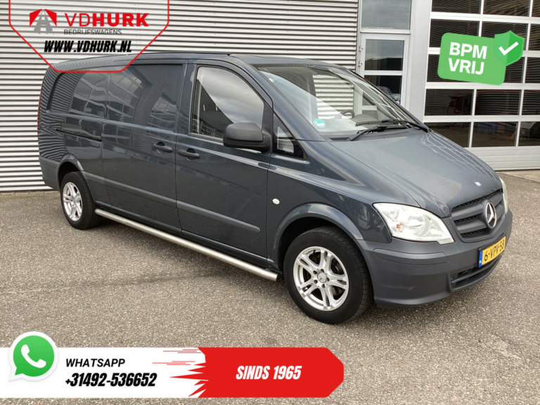 Mercedes-Benz Vito Bestelbus 110 CDI L3 EXPORT NL Auto/ APK 02-2026/ Airco/ LMV/ Sidebars/ Betimmering/ Radio
