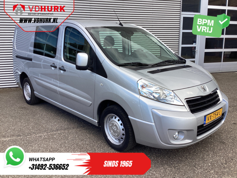 Peugeot Expert Van 2.0 HDI 130 hp L2 Double Cab DC EXPORT Airco/ Cruise/ Navi/ PDC/ Towing hook