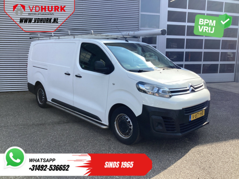 Citroën Jumpy Bestelbus 2.0 HDI 125 pk L3 EXPORT Inrichting/ Imperiaal/ Carplay/ Cruise/ Sidebars/ Airco/ PDC