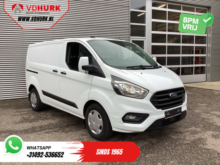 Ford Transit Custom Bestelbus 340 130 pk PHEV Trend BPM VRIJ! Plug-In/ Inrichting/ Carplay/ Stoelverw./ Cruise/ Camera/ PDC/ Airco