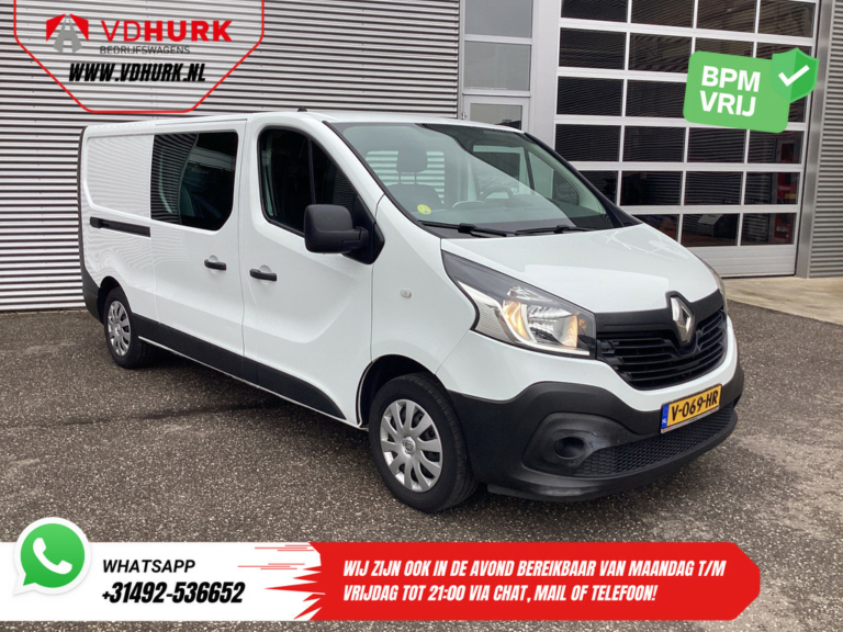 Renault Trafic Furgoneta 1.6 dCi 125 CV L2 DC Doble Cabina BPM FREE ES Car/ Camera/ Cruise/ Navi/ Airco/ Towbar
