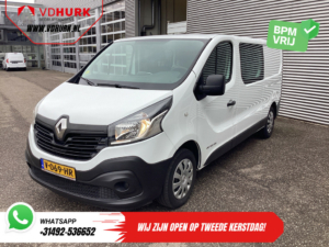 Renault Trafic Bestelbus 1.6 dCi 125 pk E6 L2 DC Dubbel Cabine BPM VRIJ NL Auto/ Camera/ Cruise/ Navi/ Airco/ Trekhaak