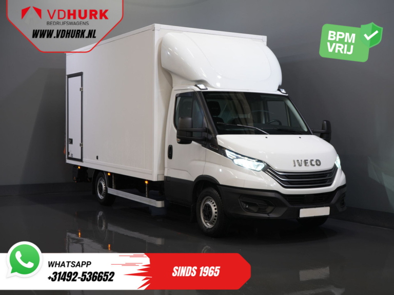 Iveco Daily Bakwagen 35S18HV 3.0 Aut. ZF BPM GRATUIT! Camion cutie Camion/ LED/ Spoiler/ Gev.stoel/ Adapt.Cruise/ Navi/ Carplay/ Clima/ 440/x210/x230
