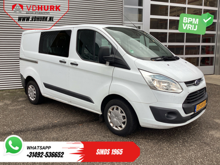 Ford Transit Custom Van 2.2 TDCI Trend DC Double Cab EXPORT 6 Pers./ Navi/ Kamera/ Cruise/ Airco/ PDC V+A/ Hak holowniczy