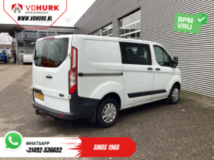 Ford Transit Custom Bestelbus 2.2 TDCI Trend DC Dubbel Cabine EXPORT 6 Pers./ Navi/ Camera/ Cruise/ Airco / PDC V+A/ Trekhaak