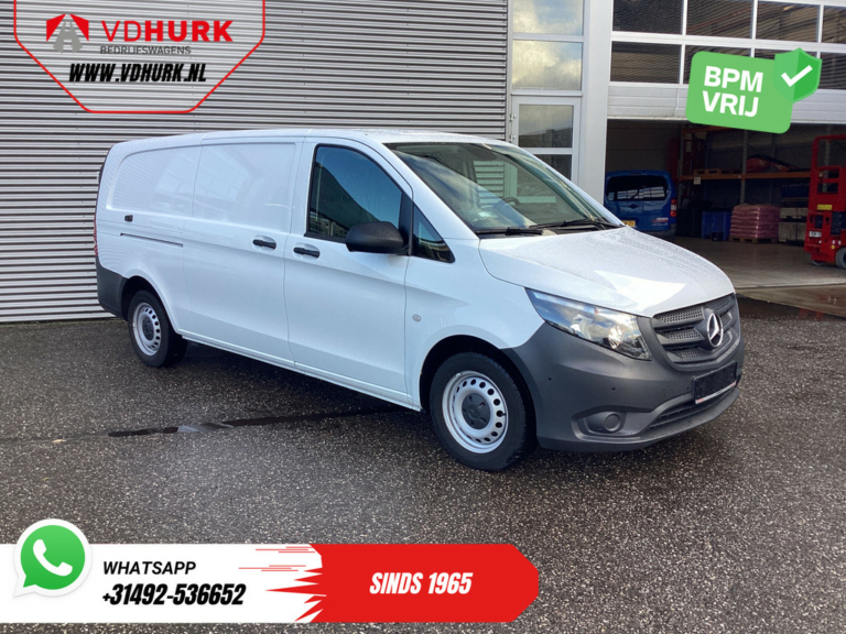 Mercedes-Benz Vito Bestelbus 116 CDI Aut. L2 BPM VRIJ! Carplay/ Stoelverw./ 270Gr. Deuren/ Cruise/ Airco/ Navi/ Camera/ PDC