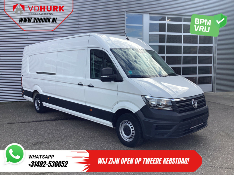 Volkswagen Crafter Bestelbus 35 2.0 TDI 140 pk L5H3 BPM VRIJ! 2x Schuifdeuren/ 270 Gr.Deuren/ Carplay/ Camera/ Airco