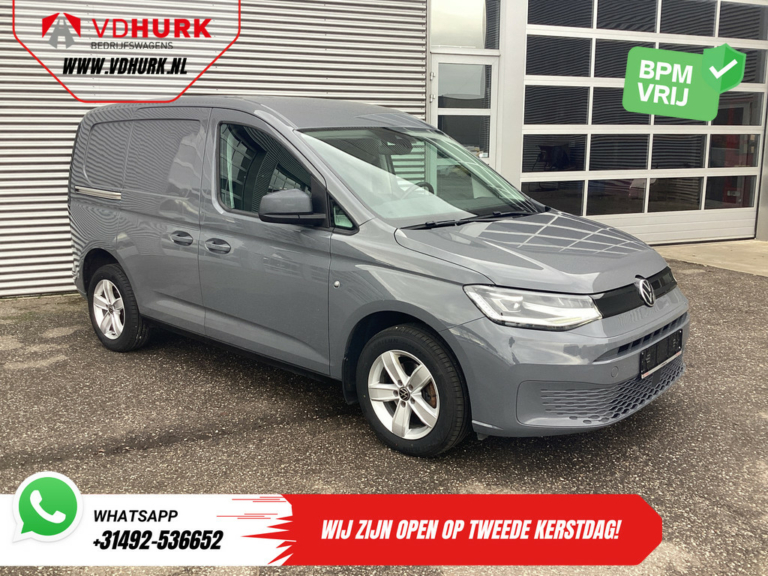 Volkswagen Caddy Cargo Bestelbus 2.0 TDI 125 pk BPM VRIJ! LED/ Carplay/ Stoelverw./ Cruise/ Airco/ Camera/ PDC/ LMV/ Trekhaak