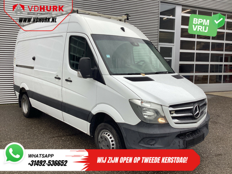 Mercedes-Benz Sprinter Bestelbus 516 2.2 CDI L2H2 EXPORT E6/ Dubbel Lucht/ 3.5t Trekverm./ Imperiaal + Ladder/ Airco/ PDC