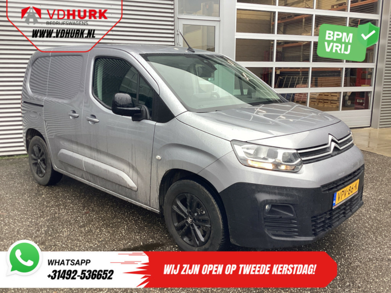 Citroën E-Berlingo Delivery Van Driver 50 kWh 275km WLTP MARGE Fast Charger/ 3Seater/ Carplay/ Camera/ Climate Control/ Tow Bar/ PDC Front and Rear/ Keyless Entry/ Head-Up Display