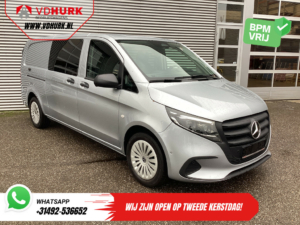 Mercedes-Benz Vito Van 116 CDI Aut. L3 DC Double Cabin BPM FREE! 6 Seats/ 2xSliding Door/ LED/ Heated Seats/ 270Gr. Doors/ Carplay/ Camera/ Cruise Control/ Tow Bar