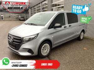 Mercedes-Benz Vito Bestelbus 116 CDI Aut. L3 DC Dubbel Cabine BPM VRIJ! 6 Pers./ 2xSchuifdeur/ LED/ Stoelverw./ 270Gr. Deuren/ Carplay/ Camera/ Cruise/ Trekh