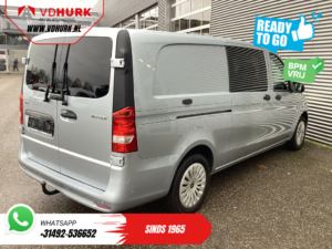 Mercedes-Benz Vito Bestelbus 116 CDI Aut. L3 DC Dubbel Cabine BPM VRIJ! 6 Pers./ 2xSchuifdeur/ LED/ Stoelverw./ 270Gr. Deuren/ Carplay/ Camera/ Cruise/ Trekh