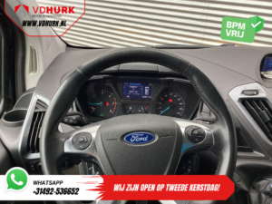 Ford Transit Custom Bestelbus 2.2 TDCI 155 pk Limited DC Dubbel Cabine 2xSchuifdeur/ Elek. Stoel/ Leder/ Stoelverw./ Sidebars/ Airco/ Navi/ Cruise/ Camera/ PD
