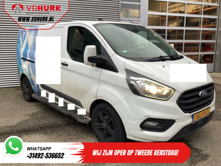 Ford Transit Custom Bestelbus 2.0 TDCI 130 pk Aut. L2 Trend EXPORT NL Auto/ Carplay/ Cruise/ Airco/ Sidesteps/ LMV/ Trekhaak