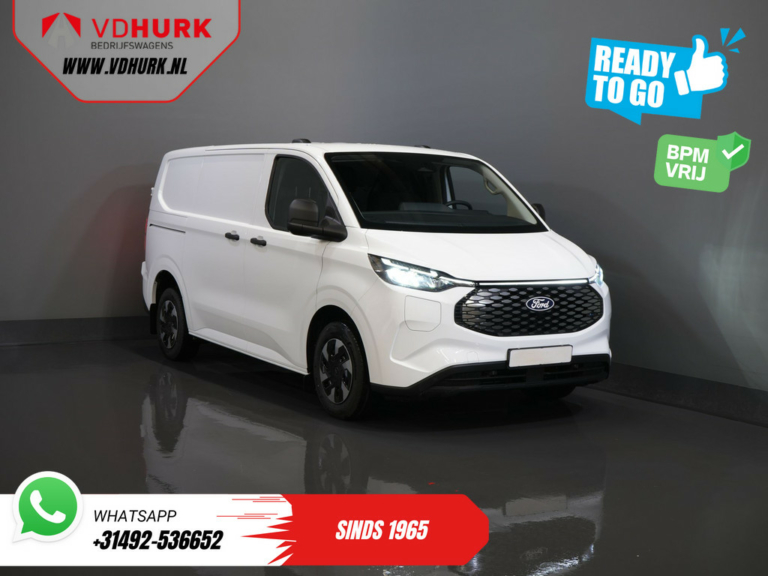 Ford E-Transit Custom Bestelbus Trend 65 kWh 330 km WLTP LED/ Snellader/ 2.3t Trekverm./ Stoelverw./ Carplay/ Climate/ Camera/ PDC/ Cruise