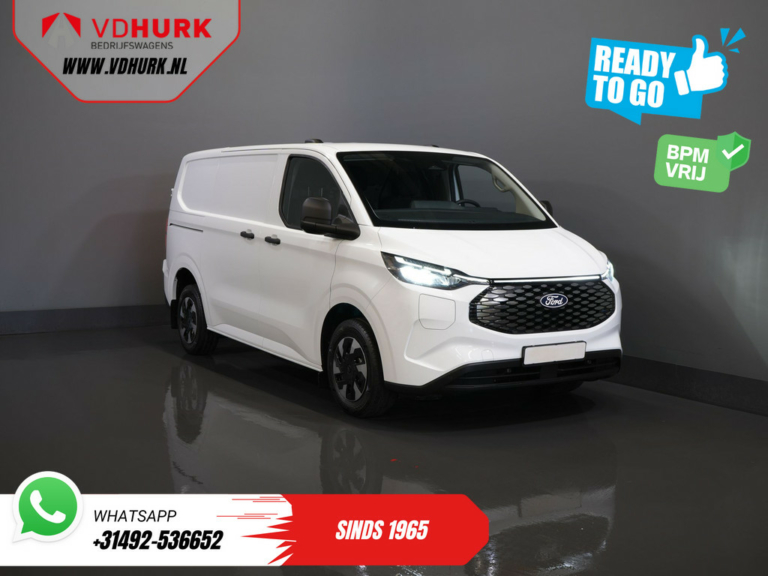 Ford E-Transit Custom Bestelbus Trend 65 kWh 330 km WLTP LED/ Snellader/ 2.3t Trekverm./ Stoelverw./ Carplay/ Climate/ Camera/ PDC/ Cruise