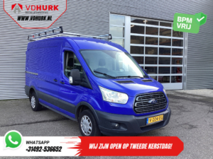 Ford Transit Bestelbus 2.0 TDCI 130 pk L2H2 Trend NL Auto/ 2xSchuifdeur/ Imperaal + Ladder/ Inrichting/ Cruise/ Camera/ Trekhaak/ PDC/ Airco