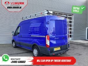 Ford Transit Bestelbus 2.0 TDCI 130 pk L2H2 Trend NL Auto/ 2xSchuifdeur/ Imperaal + Ladder/ Inrichting/ Cruise/ Camera/ Trekhaak/ PDC/ Airco