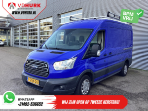 Ford Transit Bestelbus 2.0 TDCI 130 pk L2H2 Trend NL Auto/ 2xSchuifdeur/ Imperaal + Ladder/ Inrichting/ Cruise/ Camera/ Trekhaak/ PDC/ Airco