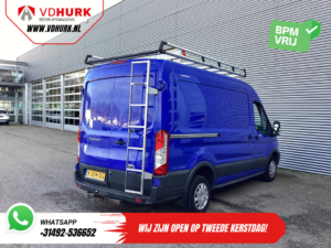 Ford Transit Bestelbus 2.0 TDCI 130 pk L2H2 Trend NL Auto/ 2xSchuifdeur/ Imperaal + Ladder/ Inrichting/ Cruise/ Camera/ Trekhaak/ PDC/ Airco