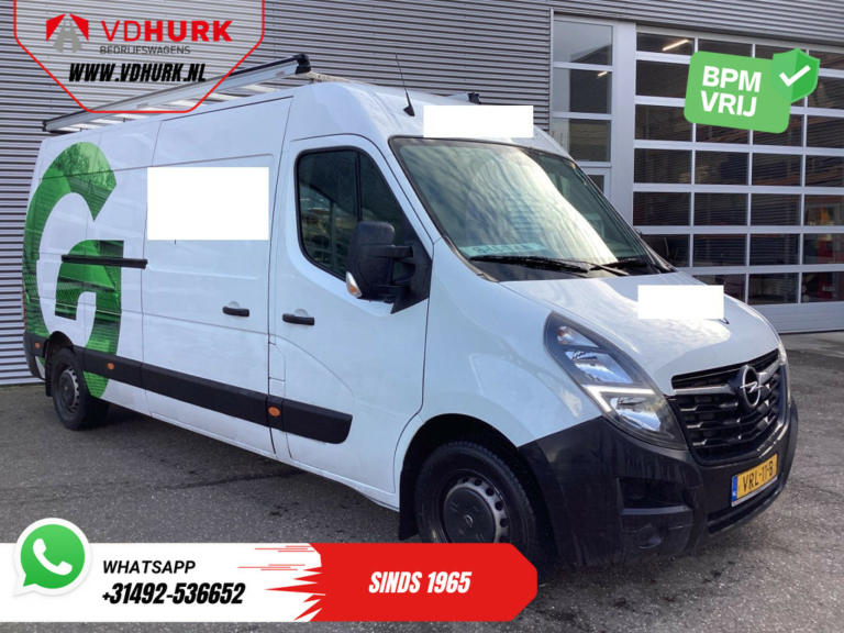 Opel Movano Furgon 2.3 CDTI 135 KM L3H2 2x drzwi przesuwne/ bagażnik dachowy + drabina/ wyposażenie/ PDC/ hak holowniczy/ radio