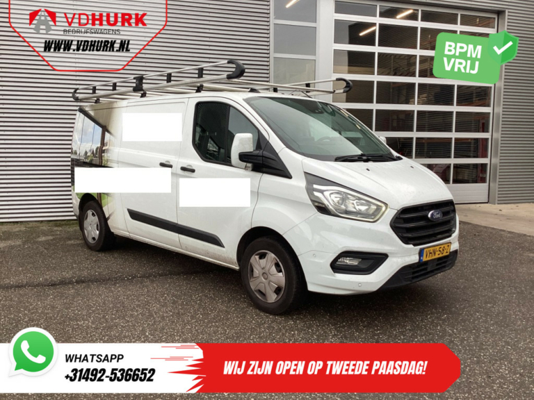 Ford Transit Custom Bestelbus 2.0 TDCI 130 pk L2 Trend EXPORT Carplay/ 2.8t trekverm./ Stoelverw./ Imperiaal/ Navi/ Cruise/ Airco/ Camera/ PDC