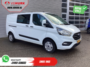 Ford Transit Custom Vans 2.0 TDCI 130 к.с. L2 DC Double Cab NL Автомобіль / 2.8т буксирний пристрій / Carplay / Airco / Navi / Камера / Круїз / PDC / Буксирний гак
