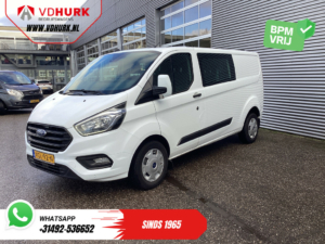 Ford Transit Custom Vans 2.0 TDCI 130 к.с. L2 DC Double Cab NL Автомобіль / 2.8т буксирний пристрій / Carplay / Airco / Navi / Камера / Круїз / PDC / Буксирний гак