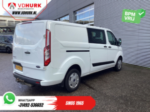 Ford Transit Custom Vans 2.0 TDCI 130 к.с. L2 DC Double Cab NL Автомобіль / 2.8т буксирний пристрій / Carplay / Airco / Navi / Камера / Круїз / PDC / Буксирний гак
